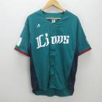 G#Majestic производства / Saitama Seibu Lions форма для болельщиков / бейсбол [L] зеленый /MENS/42[ б/у ]#