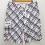 C# Harley /Hurley в клетку спортивные шорты / Surf шорты [33] пепел /MENS/26[ б/у ]#