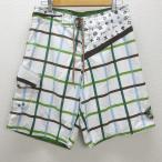 D# Billabong /Billabong общий рисунок шорты для серфинга / купальный костюм [34] белый /MENS/45[ б/у ]