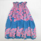 D# хула для # юбка пау свободный размер Hawaiian ручная работа # синий розовый /LADIES/17R[ б/у ]