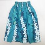 D# хула для # ручная работа юбка пау свободный размер Hawaiian общий рисунок # синий /98G[ б/у ]