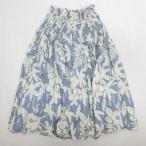 d# хула для # гибискус рисунок ручная работа юбка пау свободный размер Hawaiian # бледно-голубой серия /67N[ б/у ]