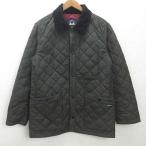 t# Van /VAN CLUB стеганная куртка / воротник вельвет # уголь [L]MENS/72[ б/у ]