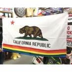 アメリカン雑貨★アメリカン フラッグ 旗 CALIFORNIA REPUBLIC レインボー タペストリー ポスター-LC0022