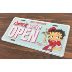 ベティちゃん アメリカン雑貨 ベティ・ブープ Betty Boop グッズ ライセンスプレート ナンバープレート CMP-008 看板 ベティーちゃん-SE0274