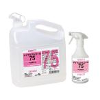 メイプル　アルコール75（除菌剤）4L＆スプレー空容器セット　2575-04SET