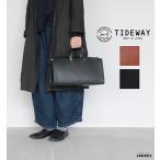 TIDEWAY タイドウェイ 2WAY BOSTON L ヌメシカク2WAYボストンバッグLサイズ レディース 18AW ブラック チョコ 送料無料