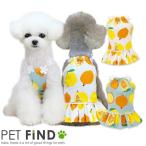 犬服春物夏物レモン柄キャミソール花...