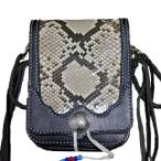 ダイヤモンドパイソン メディスンバッグ 蛇革 ライダース バイカーズ バッグ