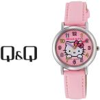 【ネコポス配送で送料無料】シチズン CITIZEN Q&amp;Q キューキュー HelloKitty ハローキティ レディース 腕時計 ピンク×ピンク HK15-002