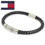  Tommy * Hilfiger браслет мужской черный бренд кожа TH-2790153
