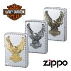 ジッポー ハーレーダビッドソン ライター ZIPPO Harley-Davidson イーグル シルバー 両面コーナーカット ZIP-HDP-2