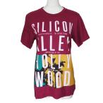 マークジェイコブス Tシャツ 半袖 メンズ レディース ユニセックス MARC BY MARC JACOBS SILICON ALLEY HOLLY WOOD レッド メール便対応 ポイント利用