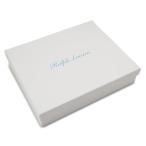 ポロラルフローレン POLO RALPH LAUREN 箱 正規店 ブランド箱 ギフトボックス 化粧箱 BOX 白 ホワイト×ブルー 26×21×5.5cm 【ブランド付属品】【ギフトBOX】