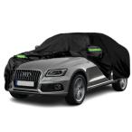ショッピングknh 【並行輸入品】Qnmittry 防水カーカバー 2009 2024 Audi Q5/SQ5対応 全天候型カスタムフィット車カバー ジッパードア付