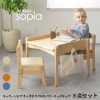 Kidzoo(キッズーシリーズ)ソピアキッズデスクMサイズ+キッズチェア2脚 計3点セット SKT-600+KNN-C×2 子供用机