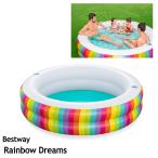  винил бассейн большой 2.06m Rainbow держатель для напитков есть лучший way 54443 Family бассейн круглый детский Bestway стандартный товар 