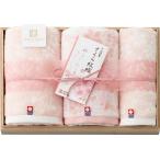 今治謹製 さくら紋織 桜染めフェイスタオル2P&ウォッシュタオル（木箱入） SM2240 ギフト 内祝い