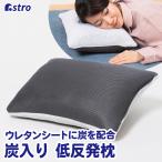 低反発枕 炭入り消臭 リバーシブル 低反発チップ入り メッシュ×パイル生地 快眠 まくら ピロー アストロ 305-03