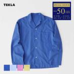 テクラ TEKLA 長袖シャツ パジャマ シャツ SWT ナイトウェア ルームウェア 部屋着 スリープウェア コットン オーガニック