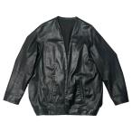 the Sakaki(ザサカキ) All leather stadium jacket remake haori jacket/オールレザースタジャン リメイク 羽織 ジャケット  廃版ブランド 羽織リメイク 1点モノ