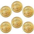  кнопка блейзер для золотой кнопка metal Gold передний кнопка блейзер костюм ...[6 шт. комплект оригинал упаковочный пакет имеется Hi_State_Clear]