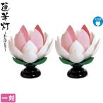 盆提灯 蓮華灯 常花蓮華 一対入 電気コード式 h078-ymt-0425