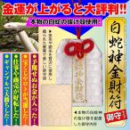 白蛇 蛇の抜け殻 金運 お守り 「白蛇神金財符・御守りタイプ」 金運アップ 宝くじ運 ギャンブル運 勝負運 投資運 魔除け 厄除け 吉祥の会 52280-02