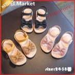 サンダル キッズ お姫様靴 子供サンダル ビーチサンダル 女の子 シューズ 子ども靴 リボン 夏物 キッズシューズ 滑りにくい ソフトの底 姫系
