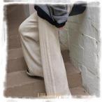 ショッピングガウチョパンツ 【特価】ニット ガウチョパンツ レディース ウェストゴムボトムス ロング丈大人カジュアル秋冬 ぬくぬく暖か体型拾い過ぎずワイド感ある美シルエット