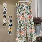 ワイドパンツ レディース スカーチョ ガウチョ スカンツ ズボン 美脚  着痩せ 春 夏 秋冬服 花柄