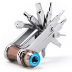 CXWXC 自転車用 マルチツール 11-in-1 仏式/米式対応 CO2インフレーター付き 折りたたみ式 携帯工具（CX-T04CO2）