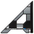 シンワ 丸ノコガイド定規 トライアングルポリカ 30cm 78280 。