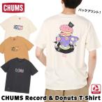 CHUMS Record & Donuts T-Shirt チャムス レコード&ドーナツ Tシャツ 半袖