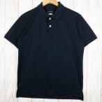 Men's M ブラック系 The North Face ( ザ・ノースフェイス ) ショート スリーブ ビズ ポロ S/S Biz Polo ポリエステル