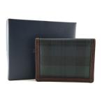  Polo Ralph Lauren чехол для пропуска Polo Ralph Lauren чехол для проездного билета ID кейс футляр для карточек кожа tartan проверка темно-синий зеленый BW0309