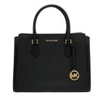 ショッピングマイケル 【新品】マイケルコース MICHAEL KORS シェイラ ミディアム センター ジップ サッチェル 2WAY ショルダーバッグ ブラック PVC / レザー 35T0GWXS3L