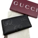 【新品】グッチ GUCCI 長財布 ラウンドファスナー ジャンボGG ジップアラウンドウォレット ブラック ジャンボ GG レザー 739484 AABY0 1000
