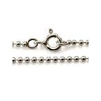 シルバーアクセサリー シルバーチェーン ネックレス ボールチェーン 直径1.5mm c0018 サイズ：45cm