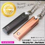 ステンレスアクセサリー ネックレス ペアネックレス メッセージ プレート spe0233-pair チェーン付きペアセット（ギフトBOX付き）