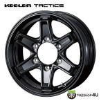 4本購入で送料無料 KEELER TACTICS 15x6.0J 6/139.7 +33 GLOSS BLACK グロスブラック 新品ホイール1本価格 【代引き不可】