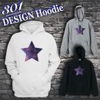 パーカー メンズ プルオーバー フード付き ストリート ブランド 星 スター star 宇宙柄 ギャラクシー ワンポイント シンプル おしゃれ
