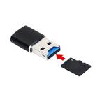  микро SD T flash TF M2 мобильный телефон & планшет память устройство для считывания карт черный Mini размер .CHENYANG USB 2.0