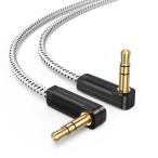 Aux кабель,CableCreation 3.5mm аудио кабель 90 раз угол имеется ( обе стороны L type )L type -L type стерео * аудио * кабель 0.4