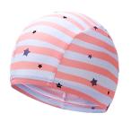 水泳帽キッズ 水泳帽 子供 スイムキャップ キッズ スイムキャップ 男児 女児 プール帽子 オレンジ横B