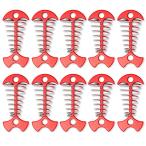 TOBWOLF панель якорь колок 10 шт . способ aluminium сплав рыба bo-n палатка . springs пряжка имеется портативный Wind трос якорь ki