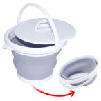 YIJIAOYUN складной ведро крышка имеется круглый беспрепятственно складной складной ведро силикон compact перевозка удобный компактный мойка машин sa