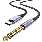 MOSWAG USB C из 6.35 mm 1/4 дюймовый TRS кабель 3.28 FT/1 m,C type из 1/4 аудио адаптер Google пиксел 4