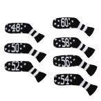 Scott Edward вязаный Wedge Golf железный крышка головки цилиндров 7PCS Club протектор 48,50,52,54,56,58,60 раз Scott Ed wa