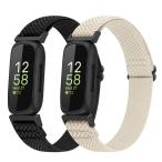 JMIO 2 パック 調節可能な弾性ナイロン スポーツバンド Fitbit Inspire 3/2/1/Inspire HR/Inspire Ace